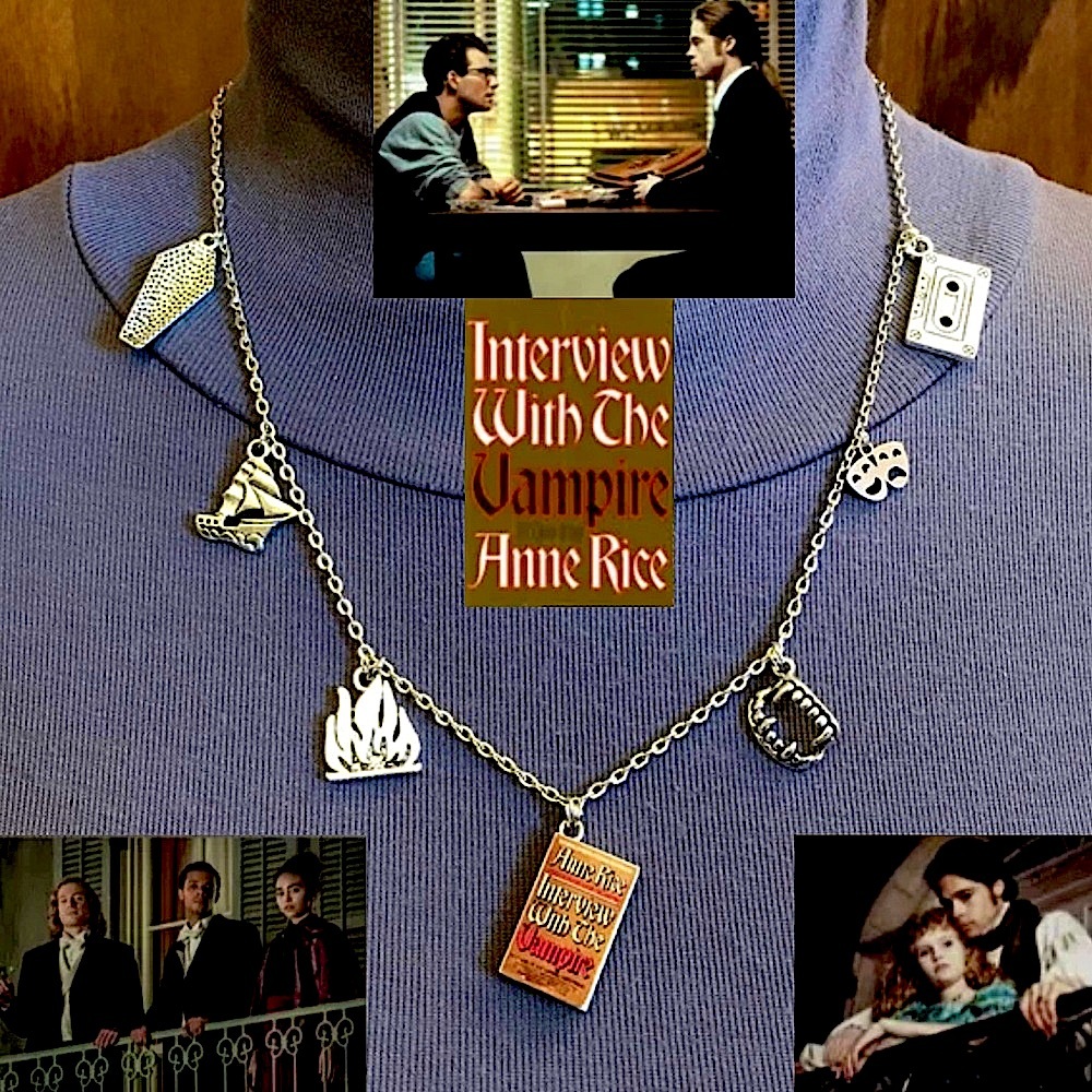 Interview with the Vampire by Anne Rice Handmade Literature Necklace, Book Cover